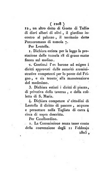 Bullettino delle sentenze emanate dalla Suprema commissione per le liti fra i già baroni ed i comuni