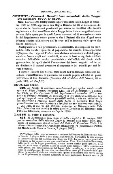 Annuario di giurisprudenza contemporanea amministrativa e finanziaria ossia raccolta di sentenze, pareri, massime, decisioni ...