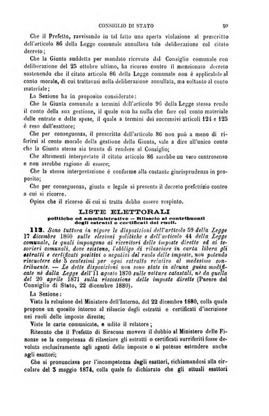 Annuario di giurisprudenza contemporanea amministrativa e finanziaria ossia raccolta di sentenze, pareri, massime, decisioni ...