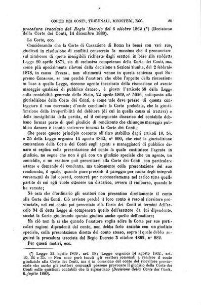 Annuario di giurisprudenza contemporanea amministrativa e finanziaria ossia raccolta di sentenze, pareri, massime, decisioni ...