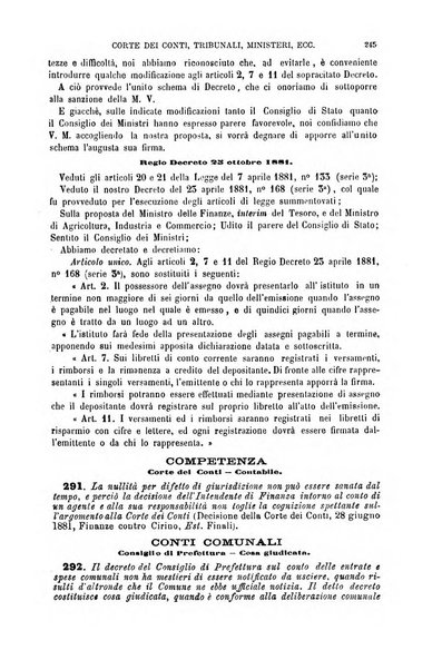 Annuario di giurisprudenza contemporanea amministrativa e finanziaria ossia raccolta di sentenze, pareri, massime, decisioni ...