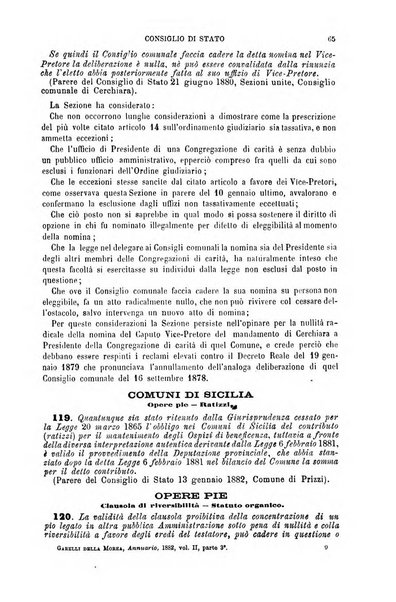 Annuario di giurisprudenza contemporanea amministrativa e finanziaria ossia raccolta di sentenze, pareri, massime, decisioni ...