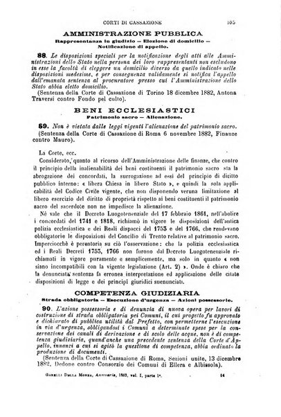 Annuario di giurisprudenza contemporanea amministrativa e finanziaria ossia raccolta di sentenze, pareri, massime, decisioni ...