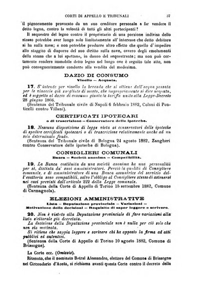 Annuario di giurisprudenza contemporanea amministrativa e finanziaria ossia raccolta di sentenze, pareri, massime, decisioni ...