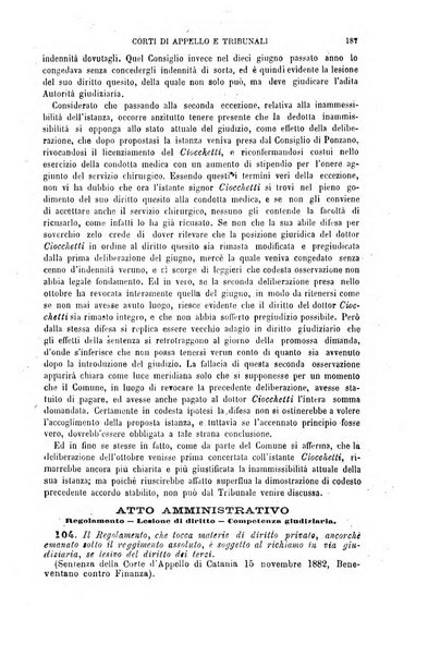 Annuario di giurisprudenza contemporanea amministrativa e finanziaria ossia raccolta di sentenze, pareri, massime, decisioni ...