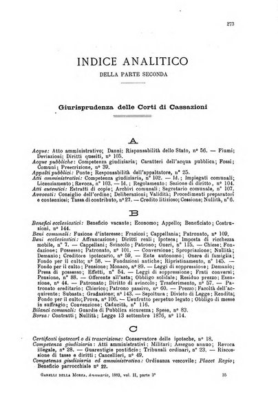 Annuario di giurisprudenza contemporanea amministrativa e finanziaria ossia raccolta di sentenze, pareri, massime, decisioni ...