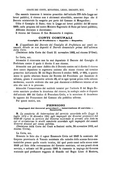 Annuario di giurisprudenza contemporanea amministrativa e finanziaria ossia raccolta di sentenze, pareri, massime, decisioni ...