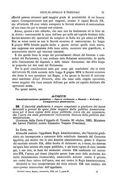 Annuario di giurisprudenza contemporanea amministrativa e finanziaria ossia raccolta di sentenze, pareri, massime, decisioni ...