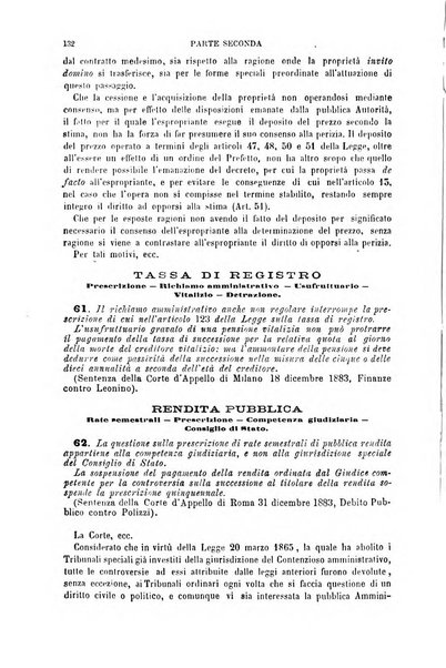 Annuario di giurisprudenza contemporanea amministrativa e finanziaria ossia raccolta di sentenze, pareri, massime, decisioni ...