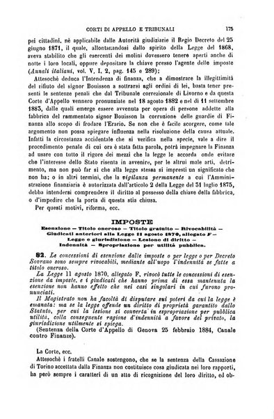 Annuario di giurisprudenza contemporanea amministrativa e finanziaria ossia raccolta di sentenze, pareri, massime, decisioni ...