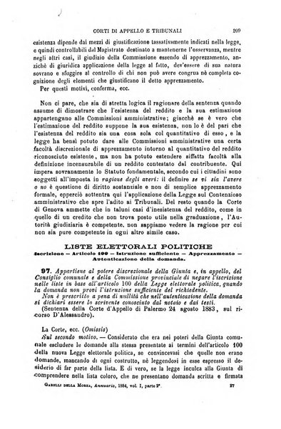 Annuario di giurisprudenza contemporanea amministrativa e finanziaria ossia raccolta di sentenze, pareri, massime, decisioni ...