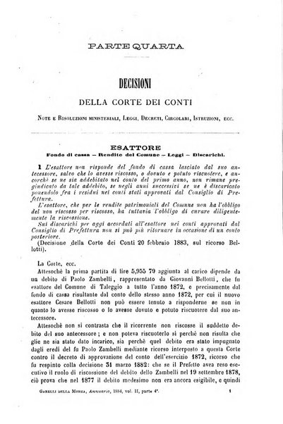 Annuario di giurisprudenza contemporanea amministrativa e finanziaria ossia raccolta di sentenze, pareri, massime, decisioni ...