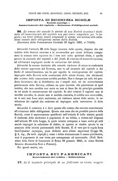 Annuario di giurisprudenza contemporanea amministrativa e finanziaria ossia raccolta di sentenze, pareri, massime, decisioni ...