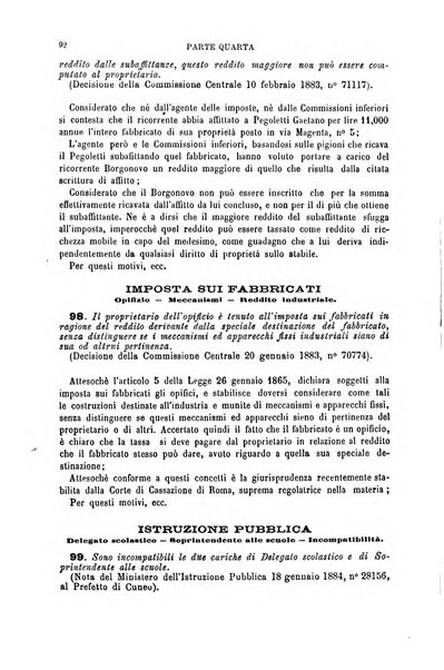 Annuario di giurisprudenza contemporanea amministrativa e finanziaria ossia raccolta di sentenze, pareri, massime, decisioni ...