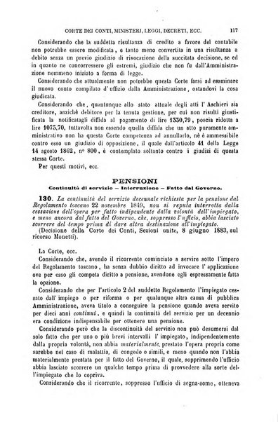 Annuario di giurisprudenza contemporanea amministrativa e finanziaria ossia raccolta di sentenze, pareri, massime, decisioni ...