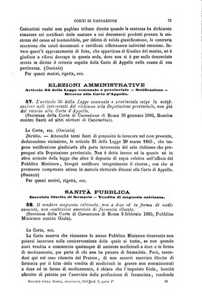 Annuario di giurisprudenza contemporanea amministrativa e finanziaria ossia raccolta di sentenze, pareri, massime, decisioni ...