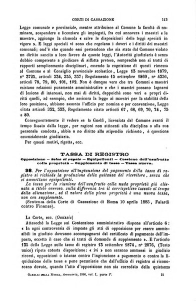 Annuario di giurisprudenza contemporanea amministrativa e finanziaria ossia raccolta di sentenze, pareri, massime, decisioni ...