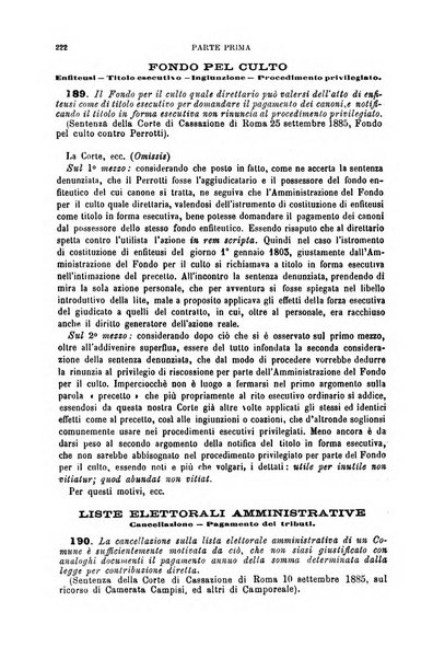 Annuario di giurisprudenza contemporanea amministrativa e finanziaria ossia raccolta di sentenze, pareri, massime, decisioni ...