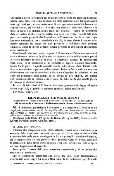 Annuario di giurisprudenza contemporanea amministrativa e finanziaria ossia raccolta di sentenze, pareri, massime, decisioni ...