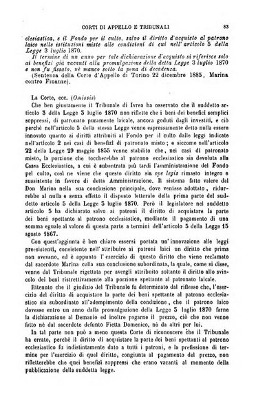 Annuario di giurisprudenza contemporanea amministrativa e finanziaria ossia raccolta di sentenze, pareri, massime, decisioni ...