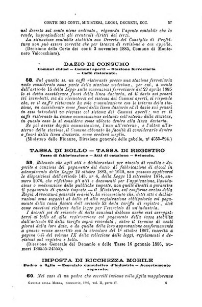 Annuario di giurisprudenza contemporanea amministrativa e finanziaria ossia raccolta di sentenze, pareri, massime, decisioni ...