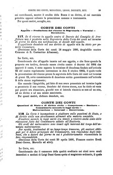 Annuario di giurisprudenza contemporanea amministrativa e finanziaria ossia raccolta di sentenze, pareri, massime, decisioni ...