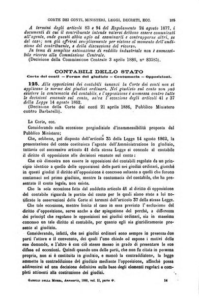 Annuario di giurisprudenza contemporanea amministrativa e finanziaria ossia raccolta di sentenze, pareri, massime, decisioni ...