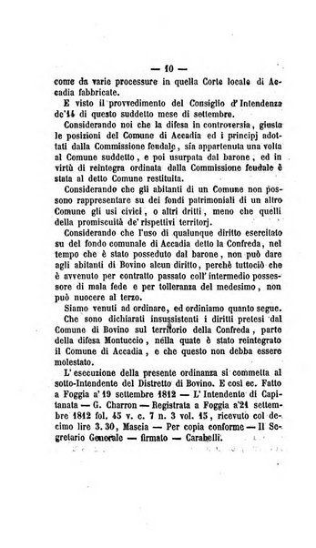 Bullettino delle ordinanze de' commissarj ripartitori de' demanj ex feudali e comunali nelle province dei rr.dd. al di qua del Faro in appendice degli atti eversivi della feudalita