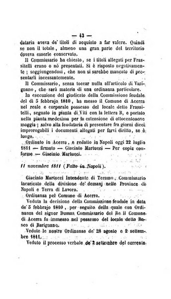 Bullettino delle ordinanze de' commissarj ripartitori de' demanj ex feudali e comunali nelle province dei rr.dd. al di qua del Faro in appendice degli atti eversivi della feudalita