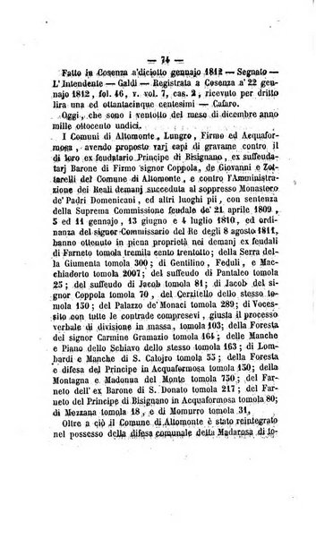 Bullettino delle ordinanze de' commissarj ripartitori de' demanj ex feudali e comunali nelle province dei rr.dd. al di qua del Faro in appendice degli atti eversivi della feudalita