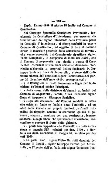 Bullettino delle ordinanze de' commissarj ripartitori de' demanj ex feudali e comunali nelle province dei rr.dd. al di qua del Faro in appendice degli atti eversivi della feudalita