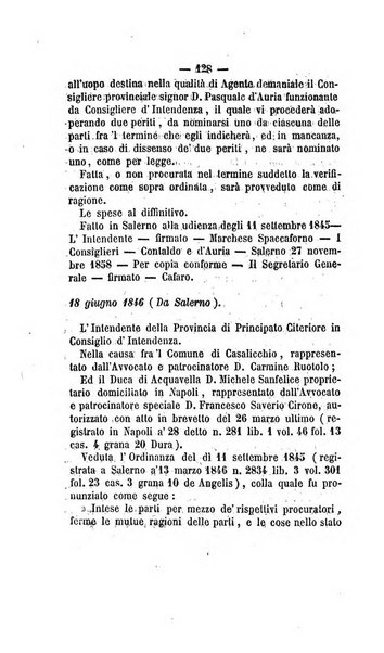 Bullettino delle ordinanze de' commissarj ripartitori de' demanj ex feudali e comunali nelle province dei rr.dd. al di qua del Faro in appendice degli atti eversivi della feudalita