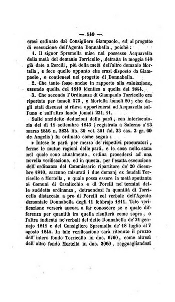 Bullettino delle ordinanze de' commissarj ripartitori de' demanj ex feudali e comunali nelle province dei rr.dd. al di qua del Faro in appendice degli atti eversivi della feudalita