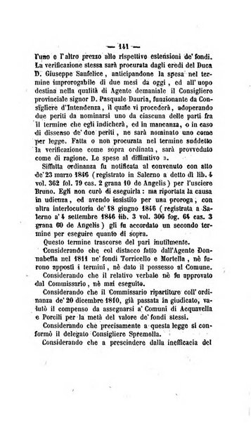 Bullettino delle ordinanze de' commissarj ripartitori de' demanj ex feudali e comunali nelle province dei rr.dd. al di qua del Faro in appendice degli atti eversivi della feudalita