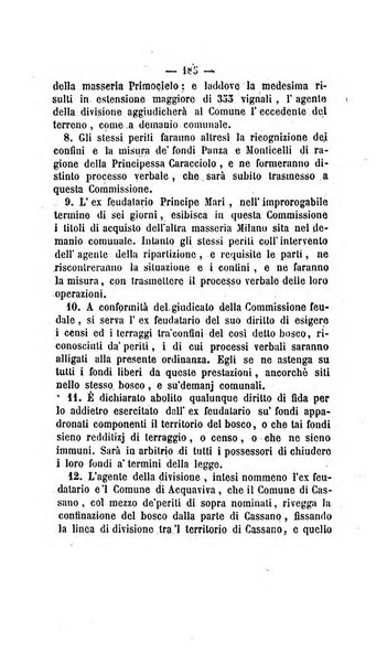 Bullettino delle ordinanze de' commissarj ripartitori de' demanj ex feudali e comunali nelle province dei rr.dd. al di qua del Faro in appendice degli atti eversivi della feudalita