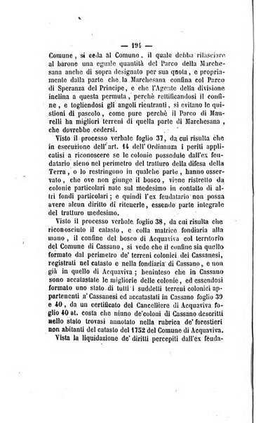 Bullettino delle ordinanze de' commissarj ripartitori de' demanj ex feudali e comunali nelle province dei rr.dd. al di qua del Faro in appendice degli atti eversivi della feudalita