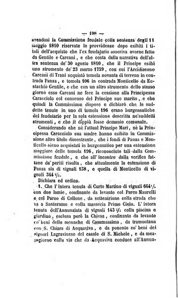 Bullettino delle ordinanze de' commissarj ripartitori de' demanj ex feudali e comunali nelle province dei rr.dd. al di qua del Faro in appendice degli atti eversivi della feudalita