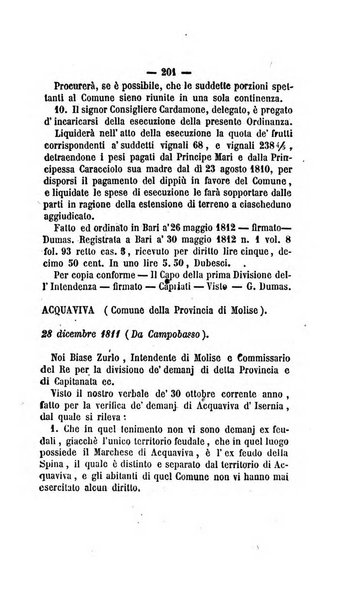 Bullettino delle ordinanze de' commissarj ripartitori de' demanj ex feudali e comunali nelle province dei rr.dd. al di qua del Faro in appendice degli atti eversivi della feudalita