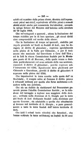 Bullettino delle ordinanze de' commissarj ripartitori de' demanj ex feudali e comunali nelle province dei rr.dd. al di qua del Faro in appendice degli atti eversivi della feudalita