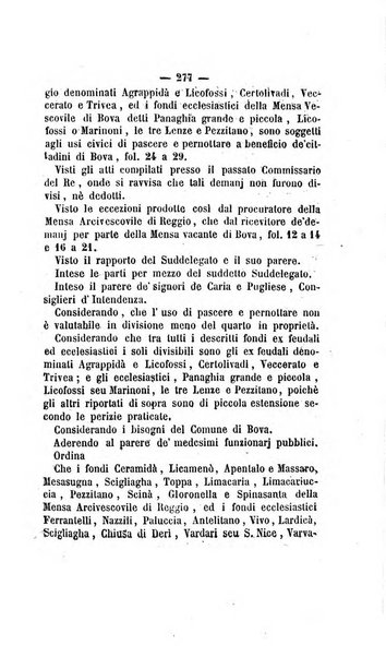 Bullettino delle ordinanze de' commissarj ripartitori de' demanj ex feudali e comunali nelle province dei rr.dd. al di qua del Faro in appendice degli atti eversivi della feudalita