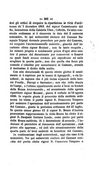 Bullettino delle ordinanze de' commissarj ripartitori de' demanj ex feudali e comunali nelle province dei rr.dd. al di qua del Faro in appendice degli atti eversivi della feudalita