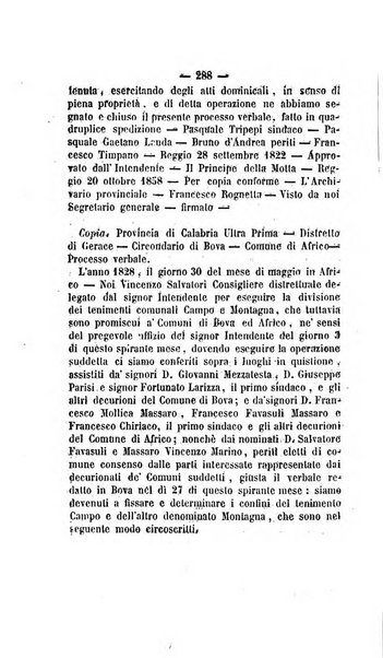 Bullettino delle ordinanze de' commissarj ripartitori de' demanj ex feudali e comunali nelle province dei rr.dd. al di qua del Faro in appendice degli atti eversivi della feudalita