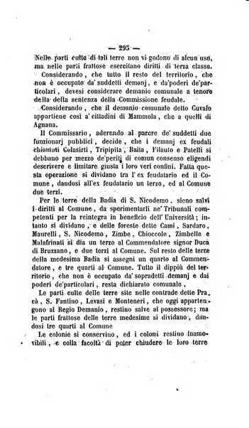 Bullettino delle ordinanze de' commissarj ripartitori de' demanj ex feudali e comunali nelle province dei rr.dd. al di qua del Faro in appendice degli atti eversivi della feudalita