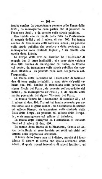 Bullettino delle ordinanze de' commissarj ripartitori de' demanj ex feudali e comunali nelle province dei rr.dd. al di qua del Faro in appendice degli atti eversivi della feudalita