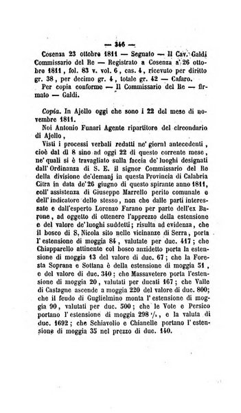 Bullettino delle ordinanze de' commissarj ripartitori de' demanj ex feudali e comunali nelle province dei rr.dd. al di qua del Faro in appendice degli atti eversivi della feudalita