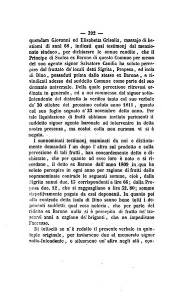 Bullettino delle ordinanze de' commissarj ripartitori de' demanj ex feudali e comunali nelle province dei rr.dd. al di qua del Faro in appendice degli atti eversivi della feudalita