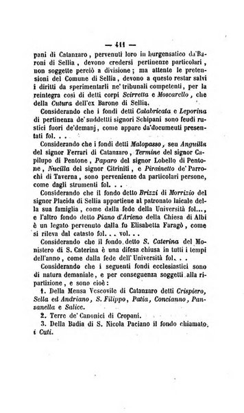 Bullettino delle ordinanze de' commissarj ripartitori de' demanj ex feudali e comunali nelle province dei rr.dd. al di qua del Faro in appendice degli atti eversivi della feudalita