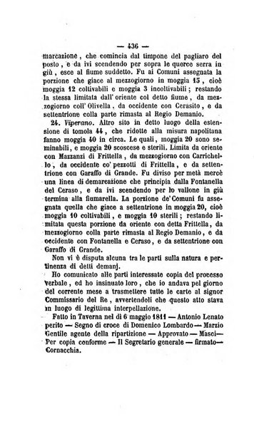 Bullettino delle ordinanze de' commissarj ripartitori de' demanj ex feudali e comunali nelle province dei rr.dd. al di qua del Faro in appendice degli atti eversivi della feudalita