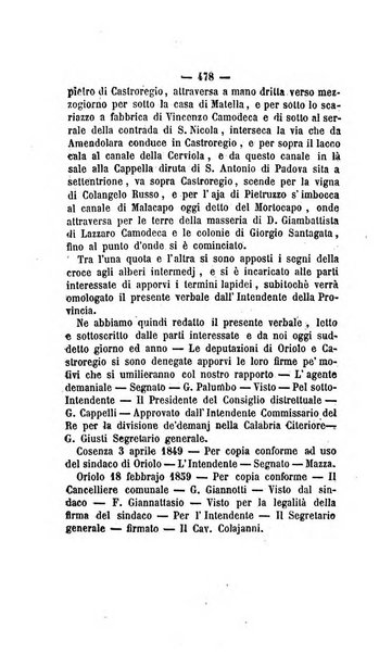 Bullettino delle ordinanze de' commissarj ripartitori de' demanj ex feudali e comunali nelle province dei rr.dd. al di qua del Faro in appendice degli atti eversivi della feudalita