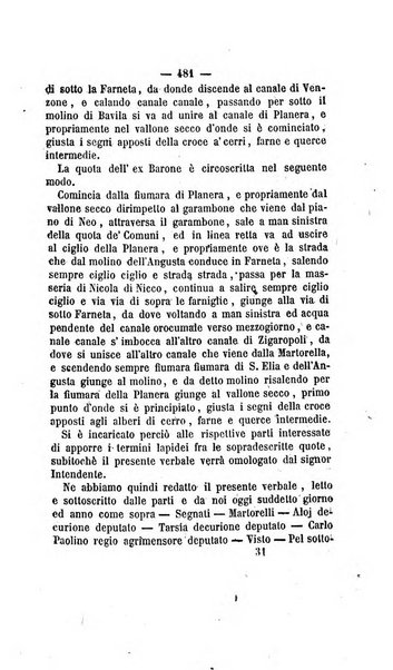 Bullettino delle ordinanze de' commissarj ripartitori de' demanj ex feudali e comunali nelle province dei rr.dd. al di qua del Faro in appendice degli atti eversivi della feudalita